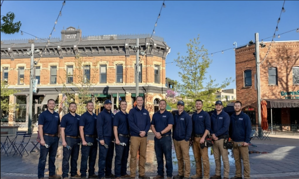 fort collins plumber team standing together